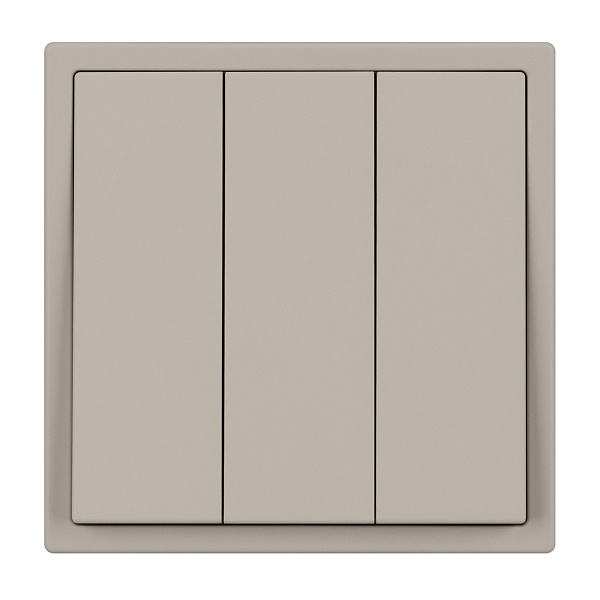 ARL NOBE Выключатель 3 кл софт-тач кашемир SWT-MK03-SFPL-CA (250V, 10A) (Arlight, -) Lednikoff