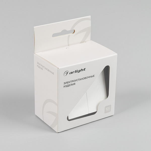 Механизм выключателя двухклавишный проходной SWT-MKP2-PL-WH-V (250V, 10A) (Arlight, -) Lednikoff