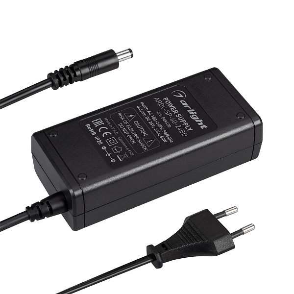 Блок питания ARDV-SP-60-24BD (24V, 2.5A, 60W) (Arlight, Адаптер, 5 лет) Lednikoff