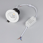 Светильник MS-ATOLL-BUILT-TURN-R94-10W Warm3000 (WH, 60 deg, 230V) (Arlight, IP54 Металл, 5 лет) Lednikoff