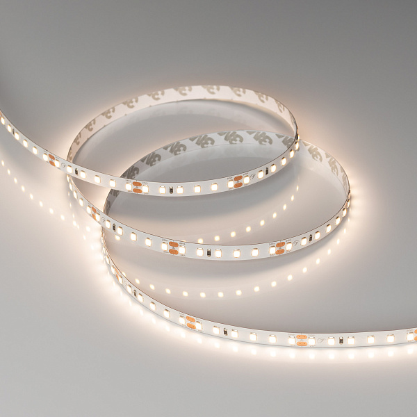 Светодиодная лента RT-A120-8mm 24V Warm3500 CRI98 (14.4 W/m, IP20, 2835, 5m) (Arlight, Открытый) Lednikoff