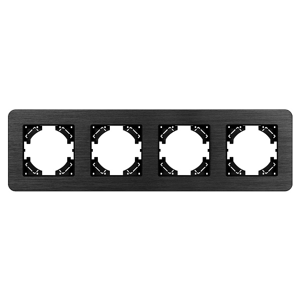 Рамка алюминиевая FRM-AKIRY-AL-4-BK (Arlight, -) Lednikoff