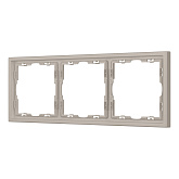 Рамка пластиковая FRM-NOBE-SFPL-3-CA (Arlight, Кашемир)