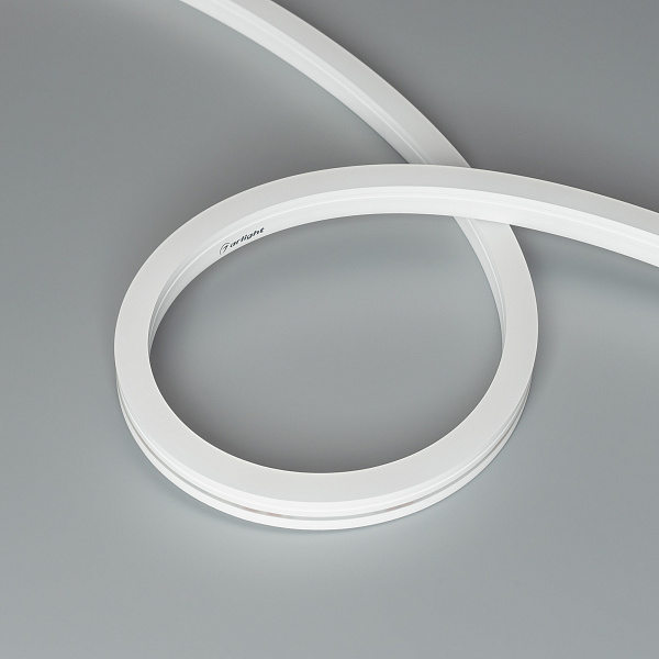 Светодиодная лента герметичная MOONLIGHT-SIDE-GM192-12x17mm 24V RGBW-Warm (14.4 W/m, IP67, 5m, wire x2) (Arlight, Вывод боковой, 3 года)