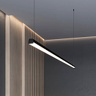 Профиль с экраном LINE-D-3734-2000 TETRA BLACK+OPAL (Arlight, Алюминий) Lednikoff