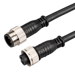 Коннектор питания ARL-LINE-1000-2pin (24-48V) (Arlight, IP67 Пластик, 3 года)