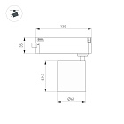 Светильник LGD-DYKE-2TR-R60-8W Day4000 (WH, 38 deg, 230V) (Arlight, IP20 Металл, 5 лет)