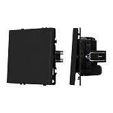 ARL NOBE Выключатель перекрёстный 1 кл софт-тач черный оникс SWT-MKX1-SFPL-BK (250V, 10A) (Arlight, -)