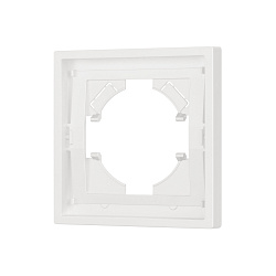 Рамка пластиковая FRM-TENDO-SFPL-1-WH (Arlight, Матовый белый)
