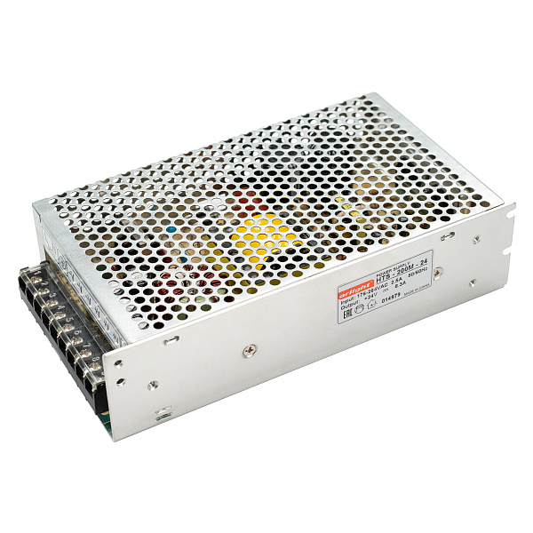 Блок питания HTS-200M-24 (24V, 8.3A, 200W) (Arlight, IP20 Сетка, 3 года) Lednikoff