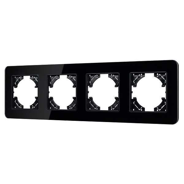 Рамка стеклянная FRM-OMALI-GS-4-BK (Arlight, -) Lednikoff