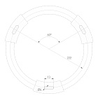 Светильник SP-RONDO-R500-60W Warm3000 (WH, 120 deg, 230V) (Arlight, IP40 Металл, 3 года) Lednikoff