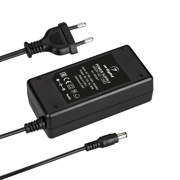 Блок питания ARDV-60-12BD (12V, 5A, 60W) (Arlight, Адаптер, 3 года) Lednikoff