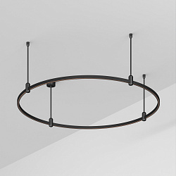 Основание ART-APRIORI-ROUND-ROD-400-R1200 (BK) (Arlight, IP20 Металл, 3 года)