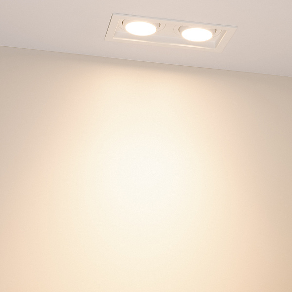 Светильник MS-VORTEX-BUILT-S170x90-2x12W Warm3000 (WH-WH, 40 deg, 230V) (Arlight, IP20 Металл, 5 лет) Lednikoff
