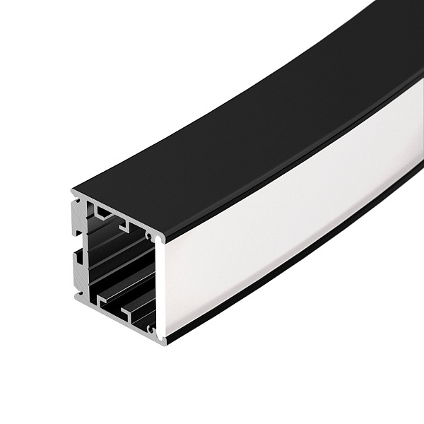 Профиль SL-ARC-3535-D1500-W90 BLACK (1180мм, дуга 1 из 4) (Arlight, Алюминий) Lednikoff