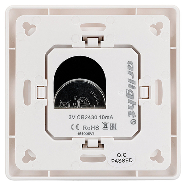 Панель Knob SR-2853K2-RF-UP White (3V, DIM, 1 зона) (Arlight, IP20 Пластик, 3 года) Lednikoff