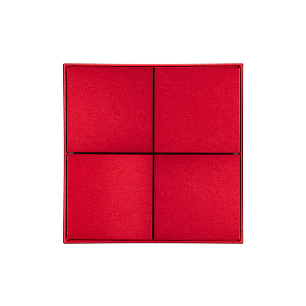 INTELLIGENT ARLIGHT Кнопочная панель KNX-304-23-IN Rose Red (BUS, Frame) (IARL, IP20 Металл, 2 года) Lednikoff