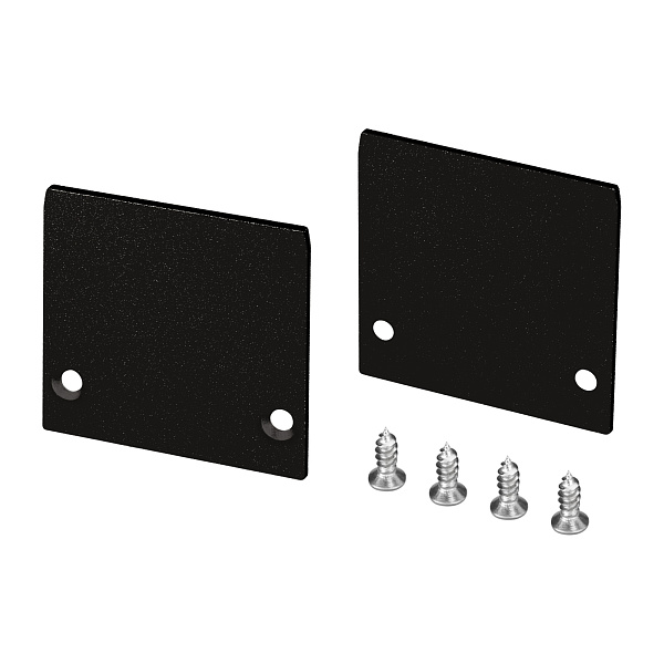 Заглушка LINE-3535-TRAY BLACK глухая (Arlight, Алюминий) Lednikoff