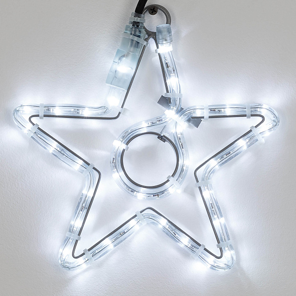 Фигура светодиодная ARD-STAR-M4-200x220-36LED White (230V, 2.5W) (Ardecoled, IP65) Lednikoff