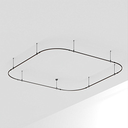 Основание ART-APRIORI-QUADRAT-SOFT-ROD-400-3500x3500 (BK) (Arlight, IP20 Металл, 3 года)