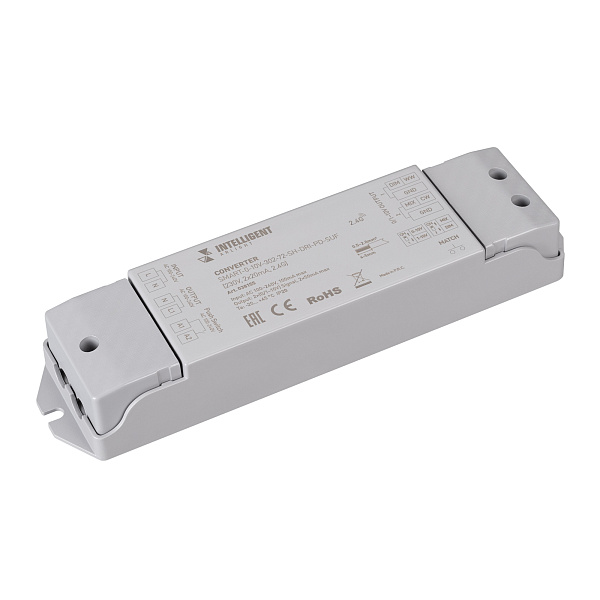 INTELLIGENT ARLIGHT Конвертер SMART-0-10V-302-72-SH-DRI-PD-SUF (230V, 2x20mA, 2.4G) (IARL, IP20 Пластик, 5 лет) Lednikoff
