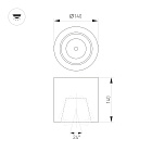 Светильник SP-FOCUS-R140-30W Warm White (Arlight, IP20 Металл, 3 года) Lednikoff