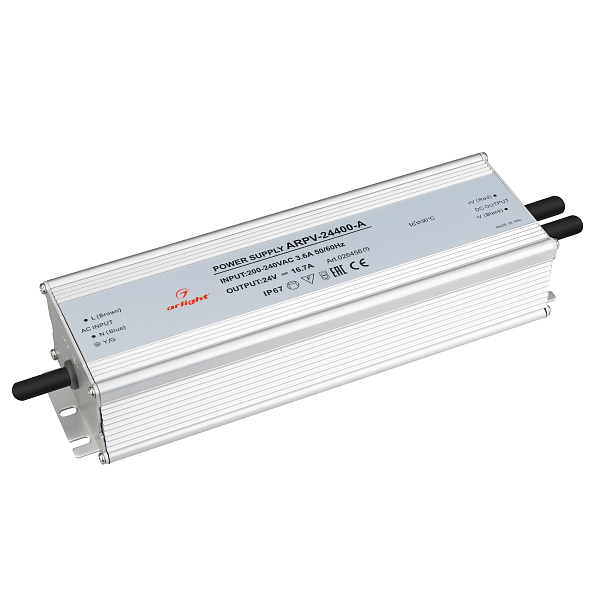 Блок питания ARPV-24400-A (24V, 16.7A, 400W) (Arlight, IP67 Металл, 3 года) Lednikoff