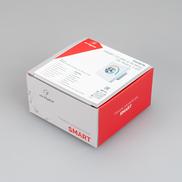 Панель SMART-P2-MIX-G-IN White (3V, Rotary, 2.4G) (Arlight, IP20 Пластик, 5 лет) Lednikoff