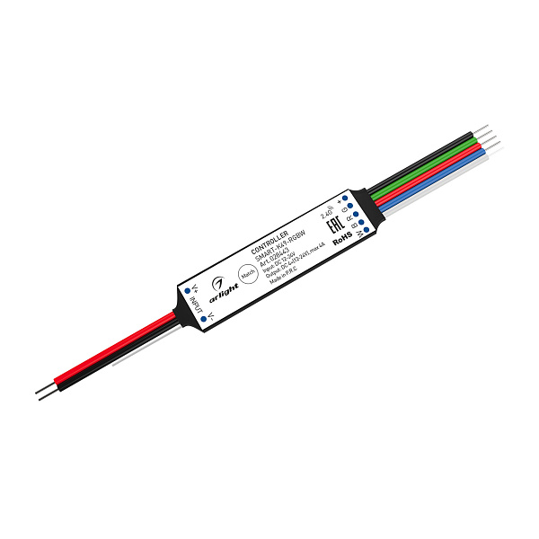 Контроллер SMART-K49-RGBW (12-24V, 4x1A, 2.4G) (Arlight, IP20 Пластик, 5 лет) Lednikoff