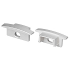 Заглушка LINE-2308-F SILVER с отверстием (Arlight, Пластик) Lednikoff