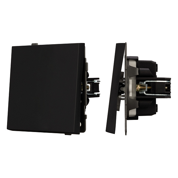 Механизм звонкового выключателя SWT-TENDO-MKR1-SFPL-BK (230V, 10A) (Arlight, Матовый черный) Lednikoff