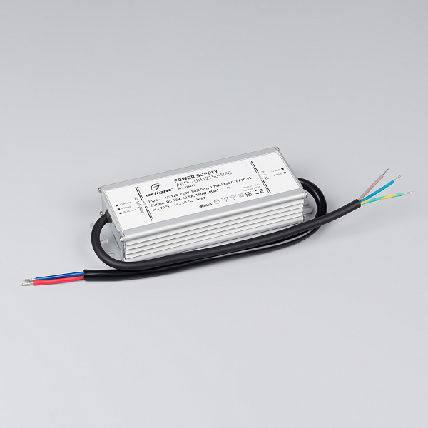 Блок питания ARPV-UH12150-PFC (12V, 12.5A, 150W) (Arlight, IP67 Металл, 7 лет) Lednikoff