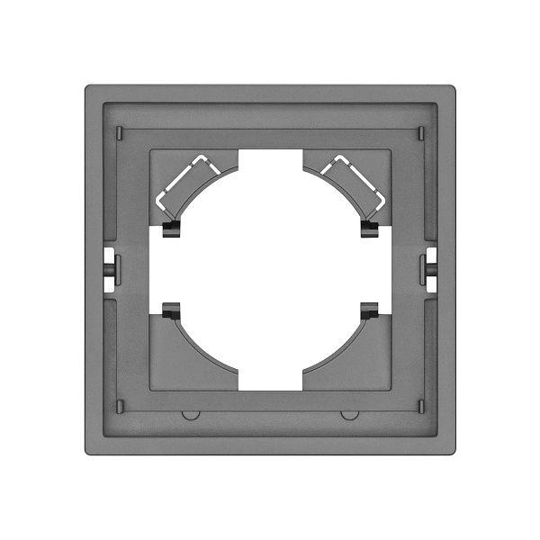 Рамка пластиковая FRM-TENDO-PL-1-GR (Arlight, Графитовый) Lednikoff