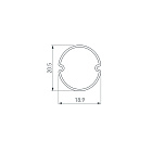 Экран ARH-ROUND-D20-DUAL-2000 OPAL BLACK (Arlight, Пластик) Lednikoff