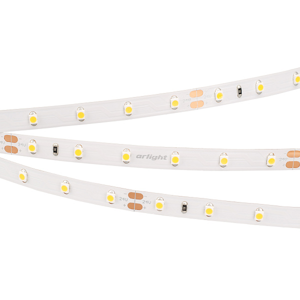 Светодиодная лента RT 2-5000 24V Day4000 (3528, 300 LED, LUX) (Arlight, 4.8 Вт/м, IP20) Lednikoff