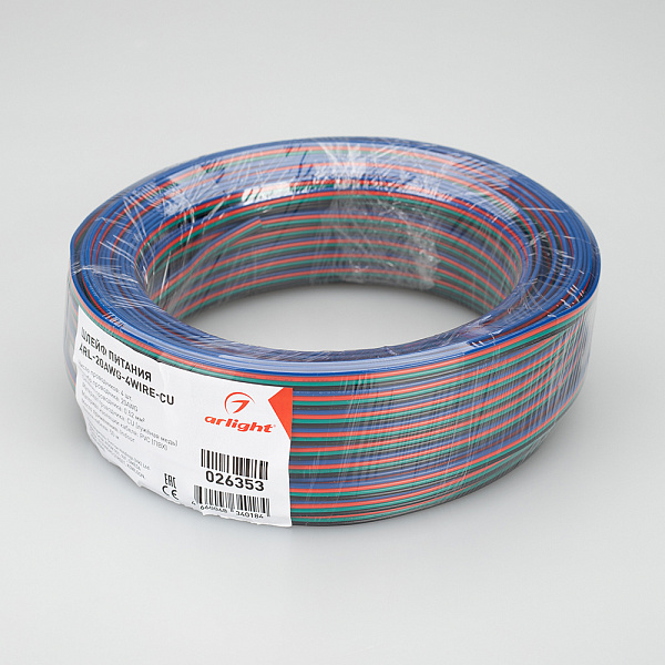 Шлейф питания ARL-20AWG-4Wire-CU (Arlight, -) Lednikoff