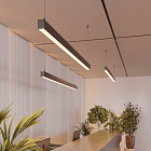 Светильник SP-LINE-HANG-6085-L2000-74W Warm3000 (RAL9005, 120 deg, 230V) IP33 (Arlight, Металл) Lednikoff