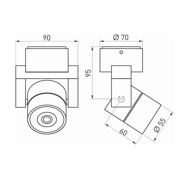 Светильник SP-UNO-R55-5W Day4000 (WH, 24 deg) (Arlight, IP20 Металл, 3 года) Lednikoff