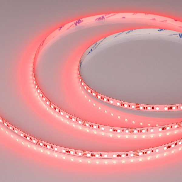 Светодиодная лента RT-A120-8mm 24V RGB (12 W/m, IP20, 5m) (Arlight, 5 лет) Lednikoff