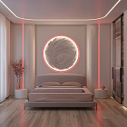 Светодиодная лента герметичная MOONLIGHT-SIDE-A168-4x10mm 24V Red (7.2 W/m, IP65, 5m, wire x2) (Arlight, Вывод прямой, 3 года)