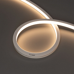 Светодиодная лента герметичная MOONLIGHT-TOP-A140-13x12mm 24V Warm3000 (9.6 W/m, IP67, 2835, 5m) (Arlight, Вывод боковой, 3 года)
