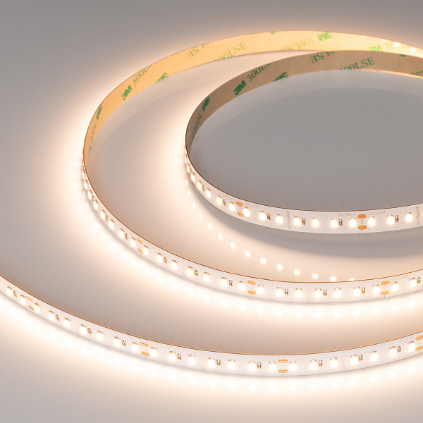 Светодиодная лента RT-A140-10mm 24V Warm2700 SUN (20 W/m, IP20, 2835, 5m) (Arlight, -) Lednikoff