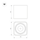 Светильник SP-CUBUS-S100x100-8W Warm3000 (BK, 45 deg, 230V) (Arlight, IP20 Металл, 3 года) Lednikoff