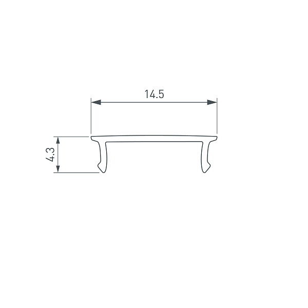 Экран SL-W15-2000 OPAL (Arlight, Пластик) Lednikoff