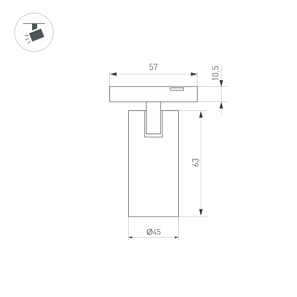 Светильник MAG-MICROCOSM-SPOT-R45-9W Warm3000 (BK, 36 deg, 24V) (Arlight, IP20 Металл, 3 года)