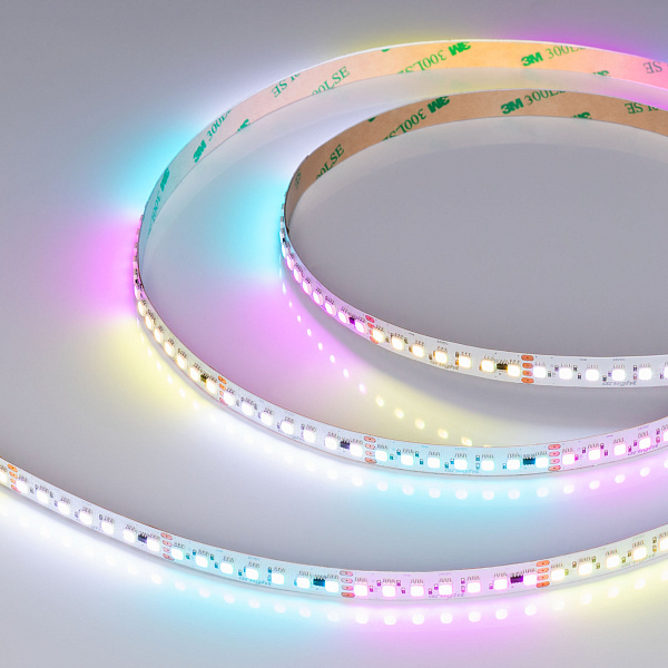 Светодиодная лента SPI-F140-10mm 24V RGB-PX7-BPT (22 W/m, IP20, 3535, 5m) (Arlight, бегущий огонь) Lednikoff