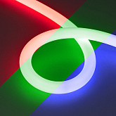 Светодиодная лента герметичная MOONLIGHT-TOP-F280-D25mm 24V RGB 360deg (14.4 W/m, IP65, 3535, 5m, wire x1) (Arlight, Вывод прямой, 3 года)