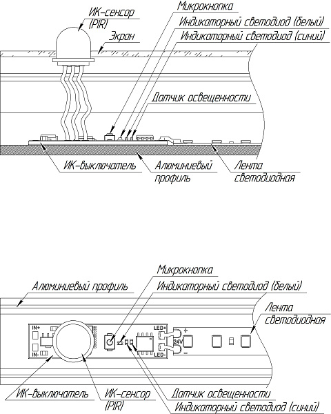 ИК-выключатель SR-IRIS-IRH (12-24V, 1x5A, 40x11mm) (Arlight, Открытый) Lednikoff