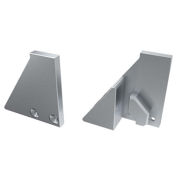 Заглушка для ALM-GLASS-6 с опорой левая глухая (Arlight, Металл) Lednikoff